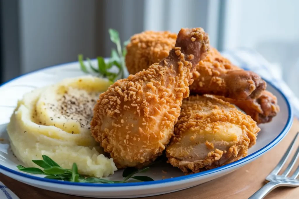 Calories in Fried Chicken and Mashed Potatoes