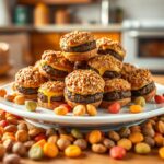 Cheeseburger bites dog food arranged in a bowl, showcasing their beef and cheese blend, perfect for dogs' training and health benefits.