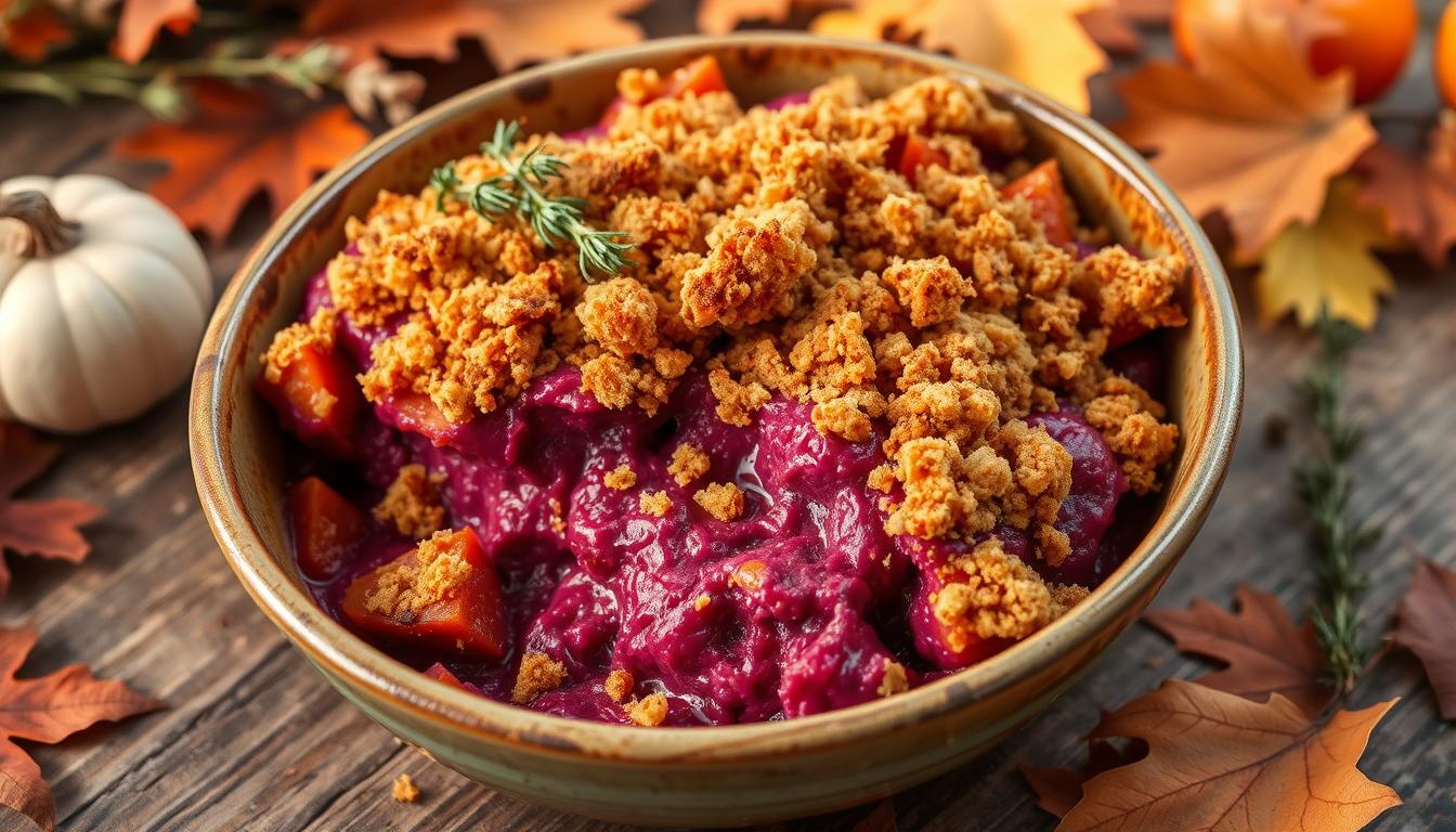 purple sweet potato casserole